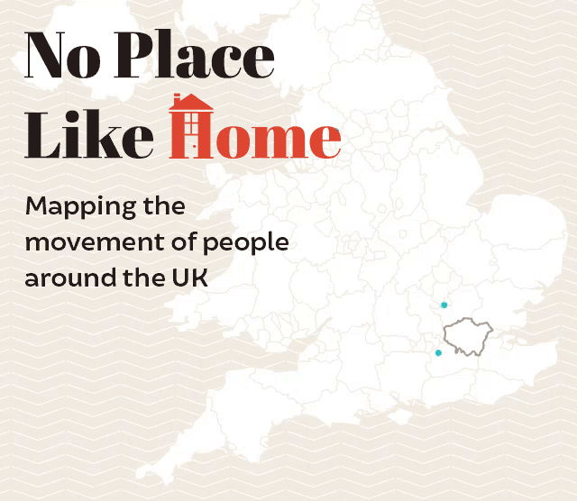 No place like home? Mapping the movement of people around the UK